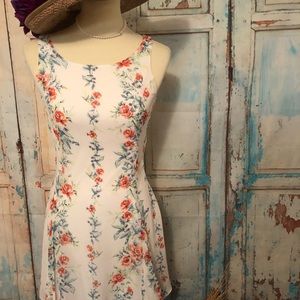 Whimsical Alice in Wonderland dress.